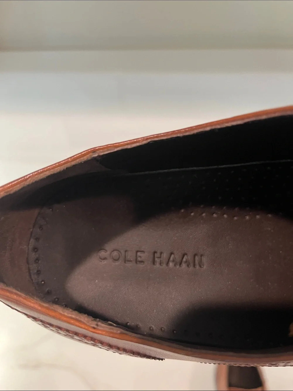 Cole Haan NEW Bedford Leather Wingtip Oxford in British Tan Java size 11